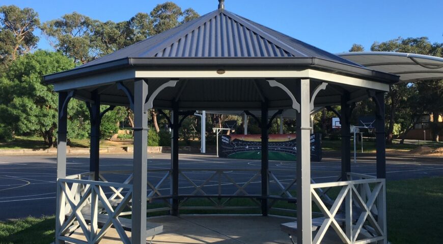 5-Metre School Gazebo with Seating Completed at Croydon Primary School