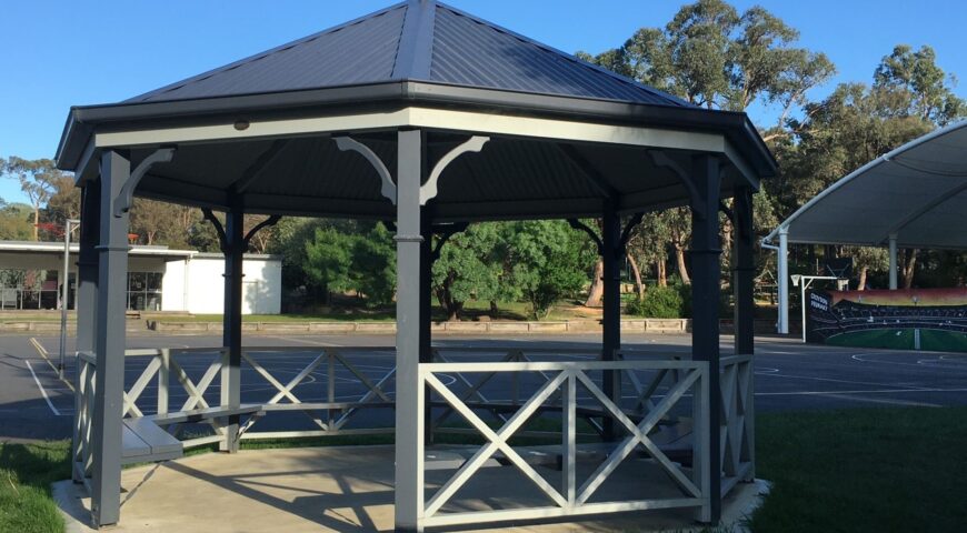 5-Metre School Gazebo with Seating Completed at Croydon Primary School