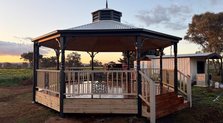 7.0 metre, 8-sided gazebo – Cudal, NSW