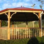 Gazebo rural setting