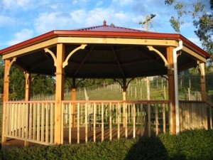 Gazebo rural setting